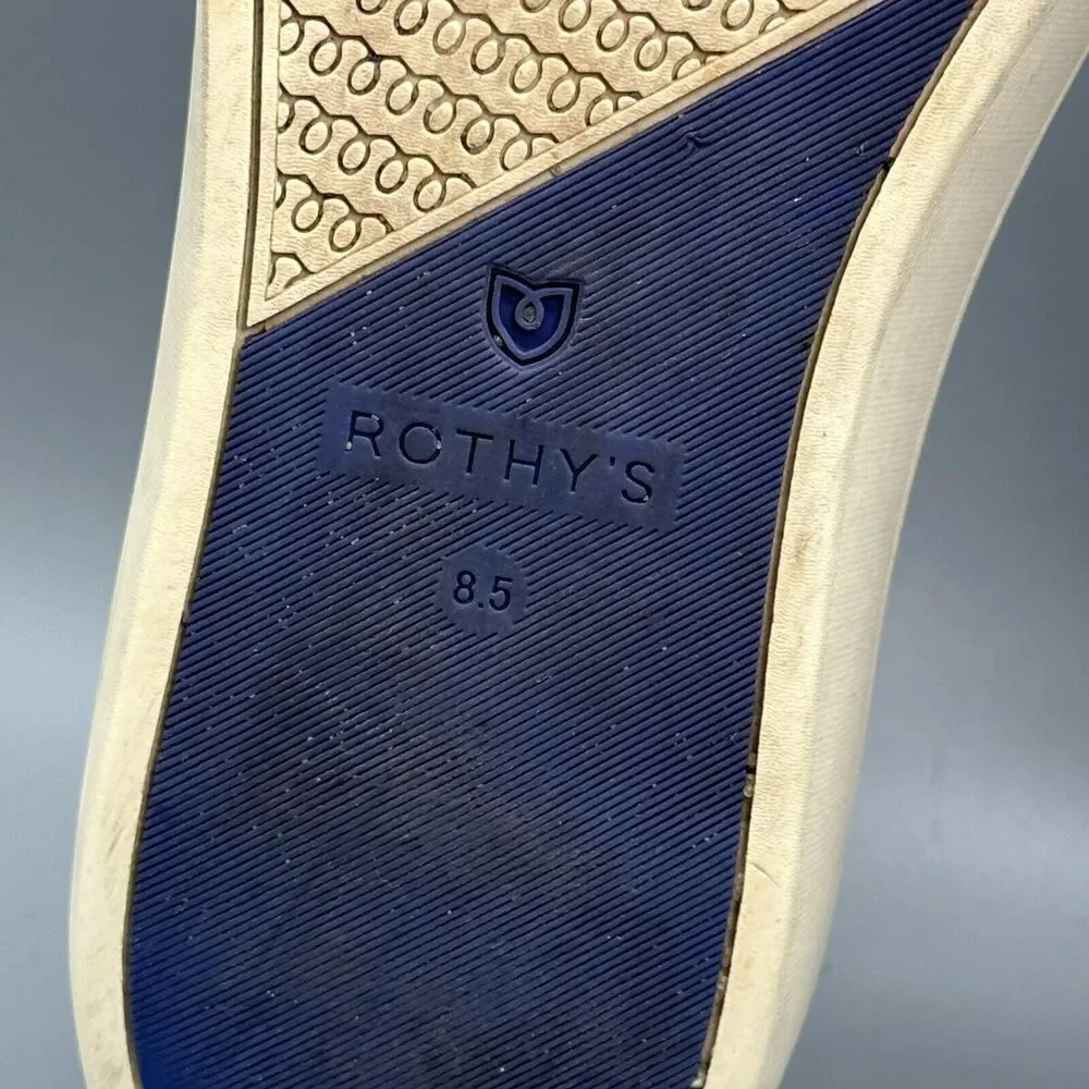 Rothys Chelsea Boots Shoes Women 8.5 Gray Blue Heathered Ankle Comfort Slip On